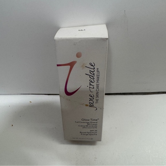 Jane Iredale Glow Time Full Coverage Mineral BB Cream BB1 Spf 25 1.7 OZ - Picture 1 of 7